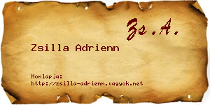 Zsilla Adrienn névjegykártya